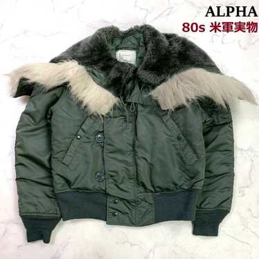 ジャケット・アウター Alpha N-2B Flight Jacket Black Vintage Vintage N-2B Alpha Industries Hooded Bomber Flight Jacket
