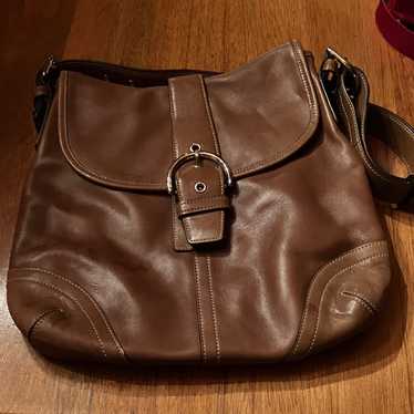 OLD COACH コーチ　Soho brown Leather Handbag Coach F11840 Brown Leather Soho Shoulder Bag – Rediscover