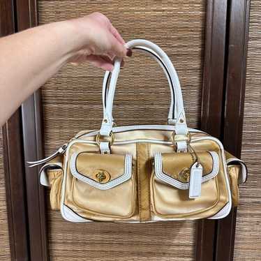 バッグ Vintage Coach Gallery Pocket Satchel Bag Coach gallery pocket satchel - Gem