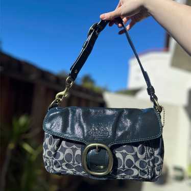 バッグ COACH Bleeker Legacy Soho Hand Bag Rare RARE! Coach Bleecker Soho Shoulder Bag Signature Jacquard