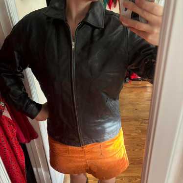 OLD GAP 00s〜 cow leather bomber jacket OLD GAP 00s〜 cow leather bomber jacket Gap Leather Jacket