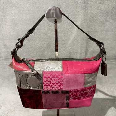 バッグ coach signature patchwork handbag Coach Patchwork Signature C Mini Hobo Bag – Rediscover Vintage