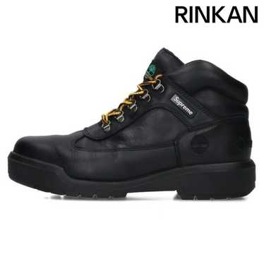 靴 27cm Supreme Timberland Field Boot Black Timberland Field Boot Mid Lace Up Supreme Black Men's