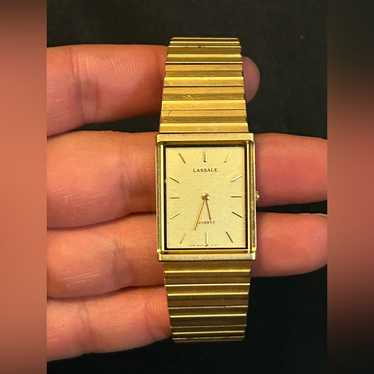 【SEIKO】希少 LASSALE クォーツ 114 セイコー LASSALE ラサール レディース 腕時計 グリーン