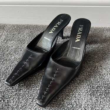 靴 AW1999 PRADA Leather mules 37 靴 AW1999 PRADA Leather mules 37 Prada Leather Mules | Black