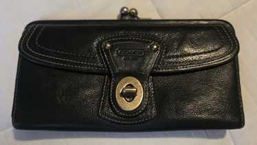 バッグ 65th Coach Pocket Flap Legacy Bag Black Coach Legacy 65th Anniversary Turnlock Handbag Black Leather