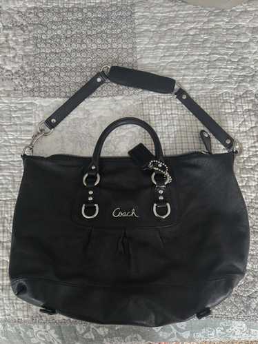バッグ COACH Ashley Satchel Handbag Black y2k Coach Ashley Black Snakeskin Accents Leather Satchel Bag