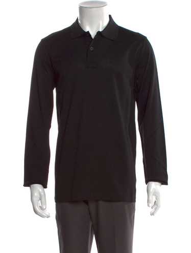 トップス SS1996 PRADA WOMEN POCKET POLO SHIRT Prada Women's Striped Collar Sleeve 1/2 Zip Polo Shirt Top