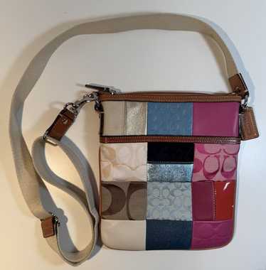 バッグ Coach Patchwork Signature shoulderbag405 Coach | Bags | Coach Patchwork Signature Colorful Shoulder