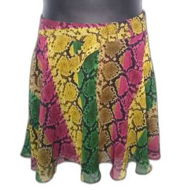 Inc Rainbow Python Snake Print Multi Color Size12 - image 1