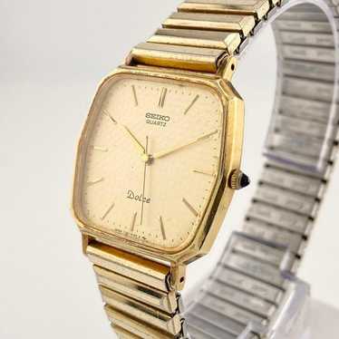 ◆SEIKO DOLCE 腕時計 金メッキ 7731-5240 ゴールドカラー Vintage 1986 N MINT Seiko Dolce 7731-5240 SGP Gold Tank Quartz
