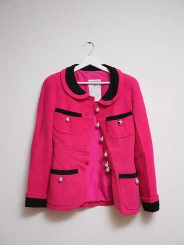 pinkyです。CHANELジャケット薄手 Chanel Spring 2006 Pink Tweed Fringed Metallic Classic