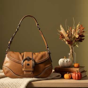 OLD COACH コーチ　Soho brown Leather Handbag Coach F11840 Brown Leather Soho Shoulder Bag – Rediscover