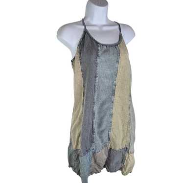 Vtg Sacred Threads Patchwork Hippie Boho Sundress - image 1