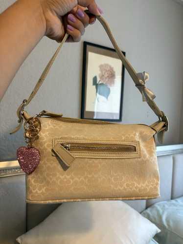 バッグ Coach Hampton Demi Pouch Mini Handbag 00 COACH Hampton Demi Pouch Mini Hand Bag Canvas Leather