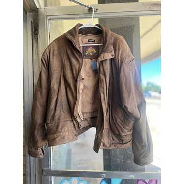 Vintage Adventure Bound Leather Bomber Thinsulate Jac… - Gem