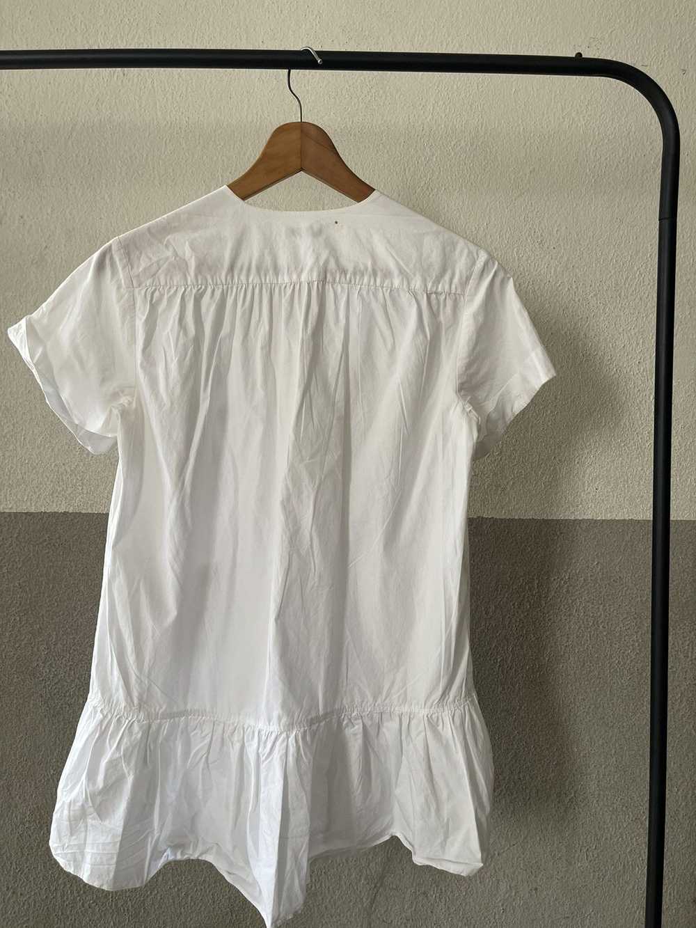 Miu Miu Miu Miu White Ruffle-Hem Blouse - image 2