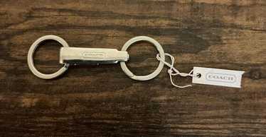 COACH : VINTAGE L ROBOT キーチェーン Coach Vintage Keychain Robot Charm Dangling Key Ring - NEW