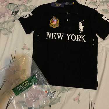 トップス polo ralph lauren new york black s size Classic Fit New York Mesh Polo Shirt