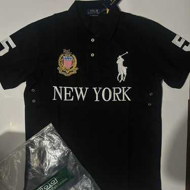 トップス polo ralph lauren new york black s size Classic Fit Munich Mesh Polo Shirt
