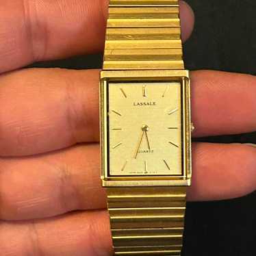 【SEIKO】希少 LASSALE クォーツ セイコー ラサール 未使用新品 コレクション品 高級ストラップに