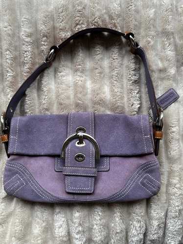 バッグ Coach Soho hand bag suede Signature 💌SOLD💌 Coach Green Suede SoHo 💚🍒 $195 free shipping