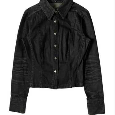 ジャケット・アウター GUCCI Tom Ford 1998 Black Denim Jacket Gucci Tom Ford 1998 Denim Jacket In Black 42 IT For Sale at