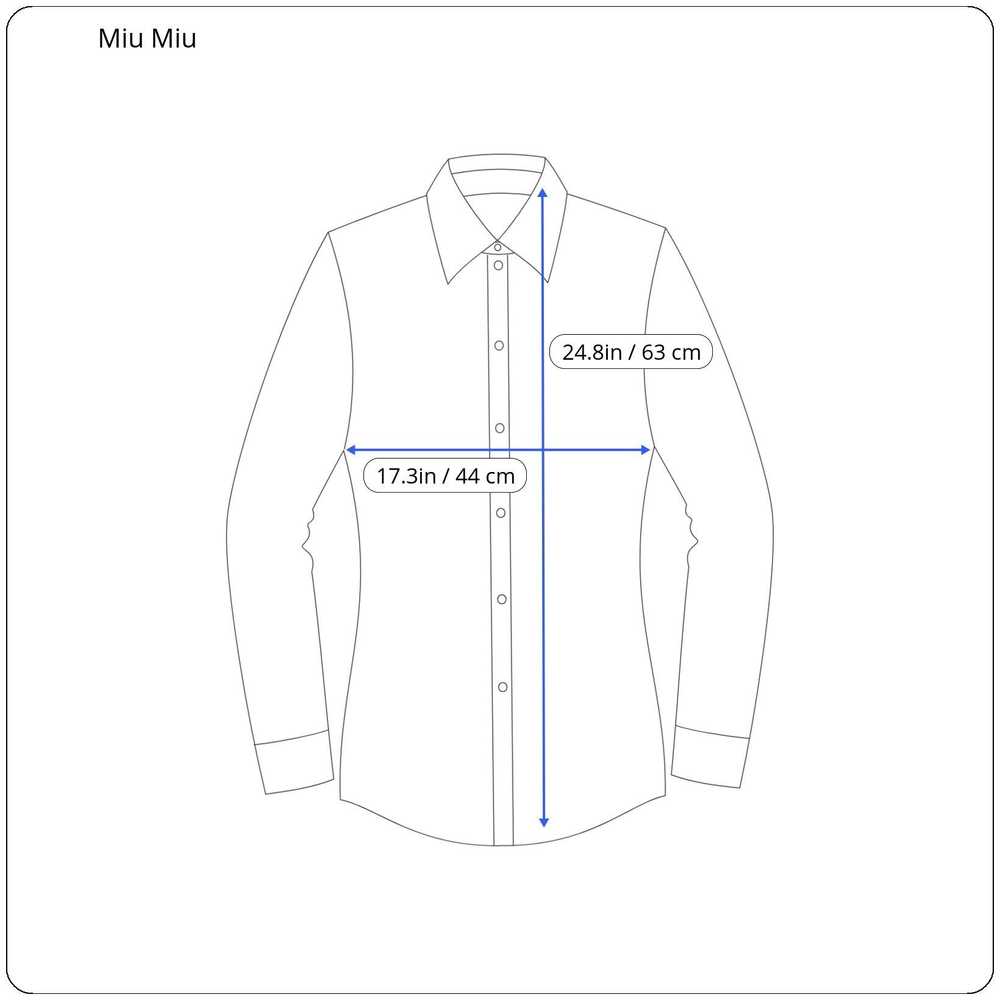 Miu Miu ⚡️QUICK SALE⚡️2014 Miu Miu Button Up Shir… - image 8