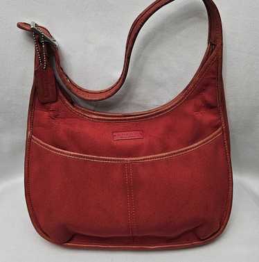 バッグ Vintage Coach Neoprene Ergo Shoulder Bag Vintage Coach Neo Ergo Pocket Zip Neoprene & Leather Satchel