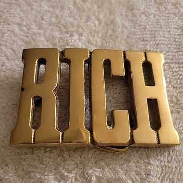 RICH Custom Name in cutout block letters solid br… - image 1
