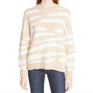 Rails Virgo Sweater Camel Zebra Stripe Size L Cas… - image 1