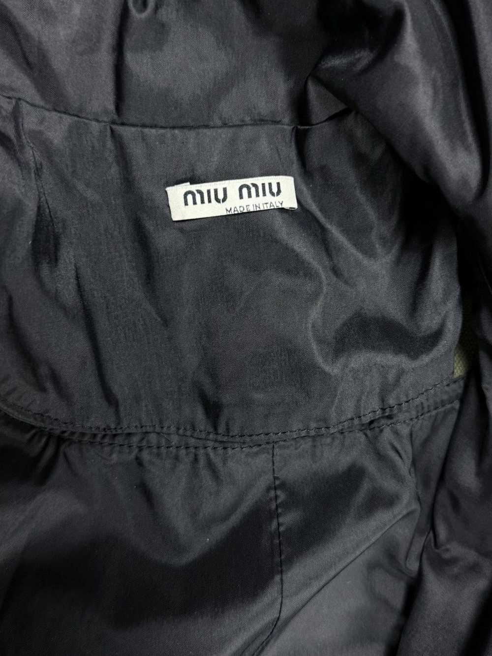 Miu Miu Miu Miu - Early 00’s Nylon Lined Khaki Co… - image 10