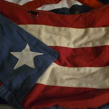 Source Unknown Patriotic Red And Blue Shoulder Bag - image 1