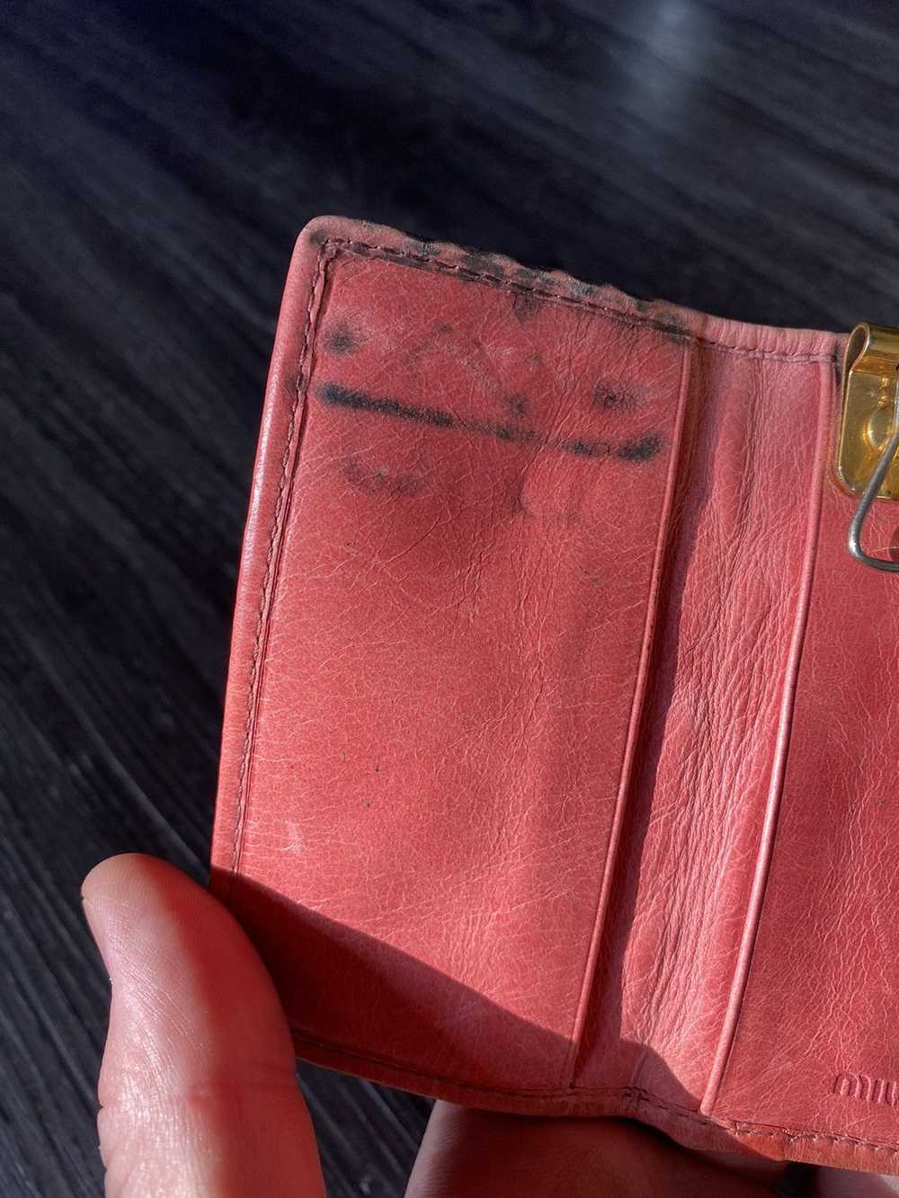 Miu Miu Miu miu pink key card case - image 7