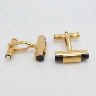Montblanc cufflinks gold - Gem