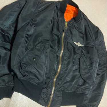ALPHA アルファ ma-1 made in USA 90's Vintage 90s Alpha Industries MA-1 Reversible Bomber Jacket