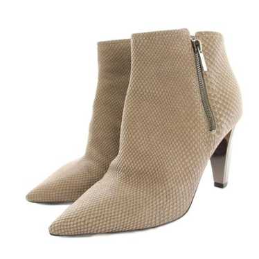 Jimmy Choo Pointed Toe Python Leather Booties EU3… - image 1