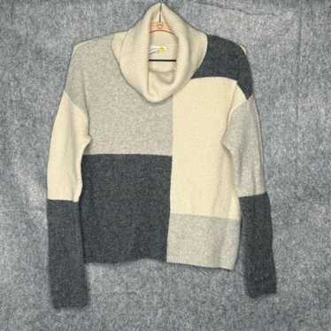 C&C California Color Block Wool Blend Cowl Neck S… - image 1