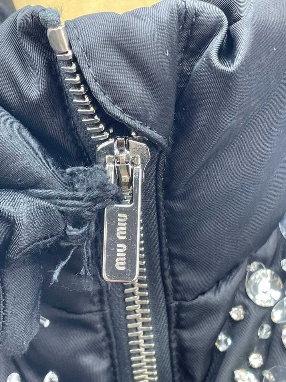 Miu Miu Miu Miu Crystal Shoulder Down Jacket - image 5