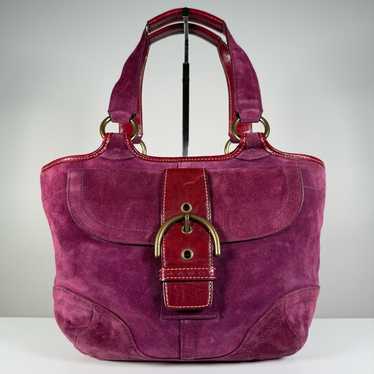 バッグ Coach Soho Signature Shoulder Bag suede Coach soho suede shoulder - Gem