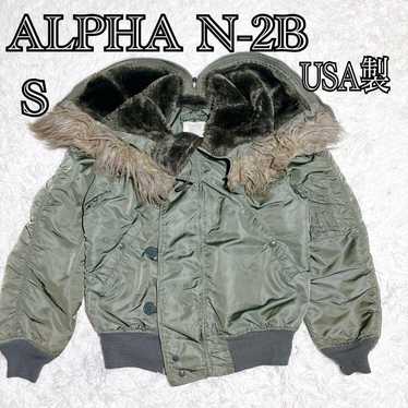 80s 90s usa製 ALPHA N-2B flight jacket Vintage ALPHA INDUSTRIES N-2B Flying Mans Fur Hooded Parka