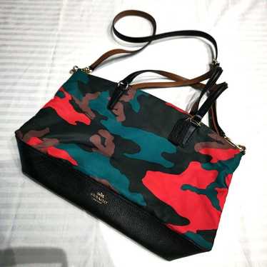 Coach camo tote bag - Gem