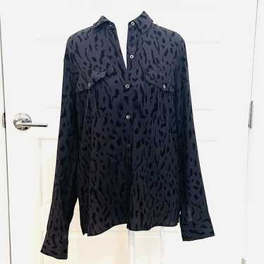 Rails Cheetah Button Down Shirt Medium - image 1