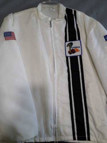 Ford cobra チームコーチジャケットvintage 70s VINTAGE FORD COBRA RED STRIPED RALLY RACING JACKET SZ L