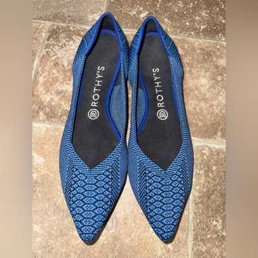 Rothy's Lapis Python Points Snake Print Pointy To… - image 1