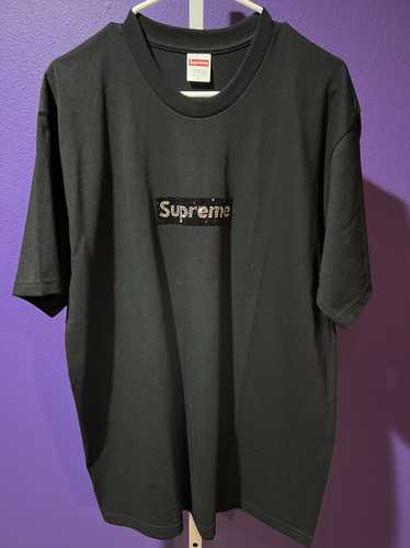 トップス Swarovski Box Logo Tee Supreme M black Supreme Swarovski Box Logo Tee Black Large S/S 19 | eBay