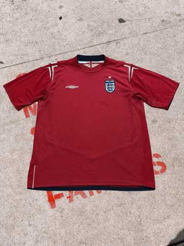 【USED】 UMBRO ENGLAND Soccer Shirt Vintage England National Team Umbro Soccer Jersey Polo Shirt