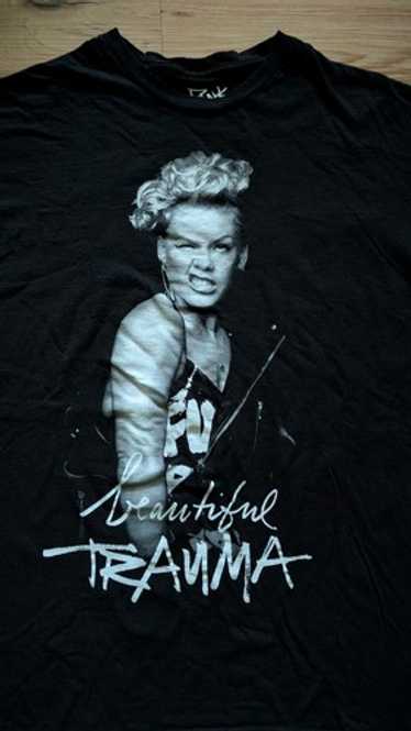 P!nk Beautiful Trauma 2018 ツアーTシャツ XL 白 P nk beautiful trauma - Gem