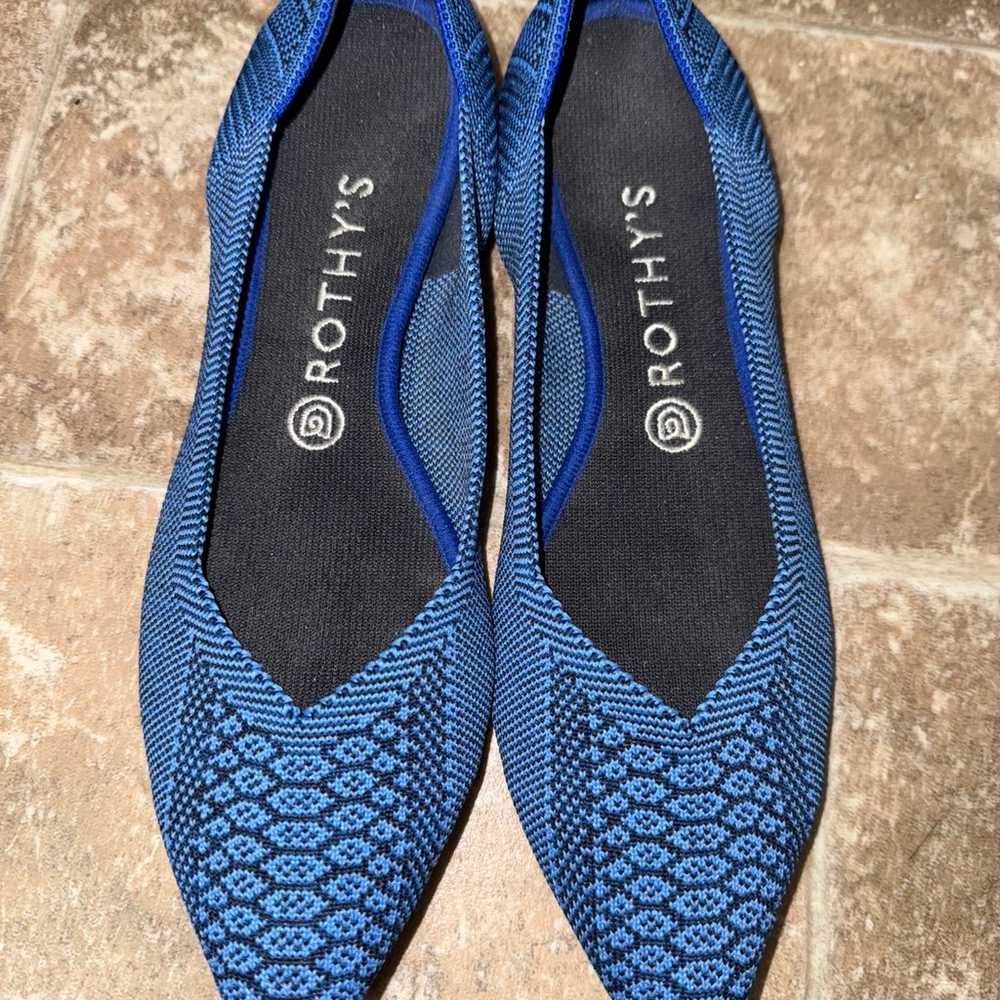 Rothy's Lapis Python Points Snake Print Pointy To… - image 1