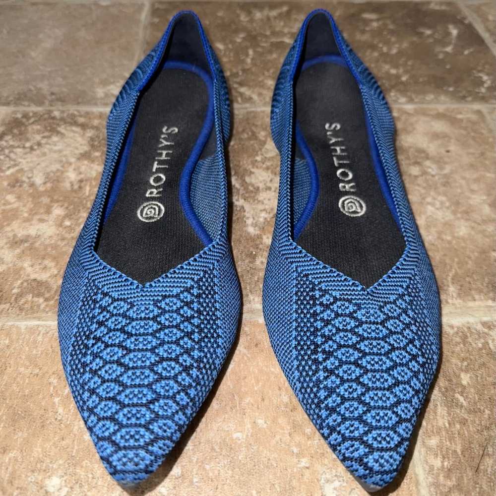 Rothy's Lapis Python Points Snake Print Pointy To… - image 2
